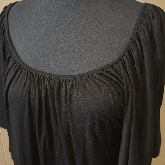 Storm Women’s Medium Oversized Big Sleeve Butterfly Elastic Wide Neckline Blouse - Picture 2 of 7